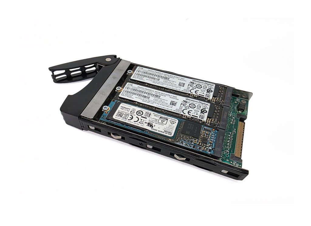 NVMe Drive Wiping Kit for U.2 drives - includes custom caddies for 30 M.2 2280 drives