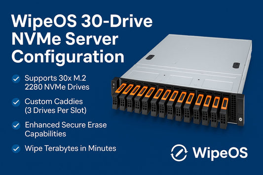 M.2 & U.2 2.5" Drive Wiping Server - 30-Slot