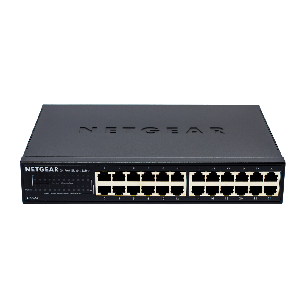 24-Port Gigabit Ethernet Unmanaged Essentials Switch for WipeOS