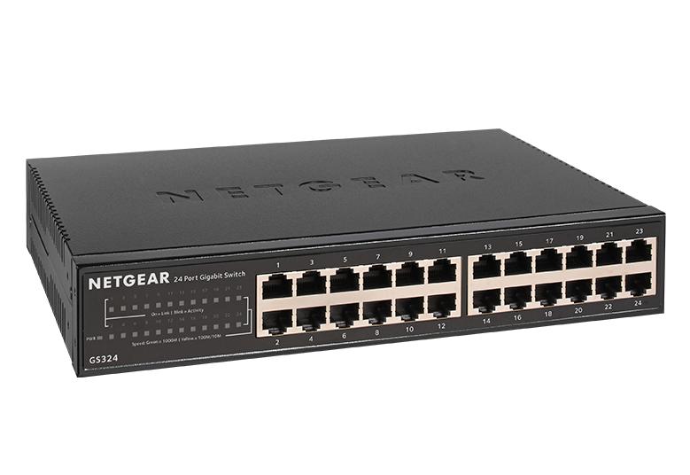 24-Port Gigabit Ethernet Unmanaged Essentials Switch for WipeOS