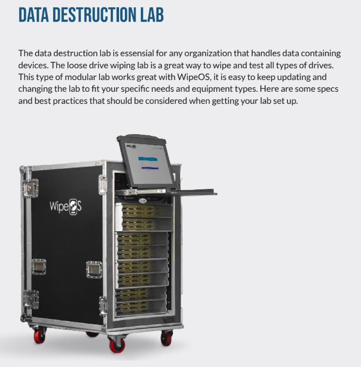 SATA/SAS drive wiping hardware for WipeOS - 48 drives